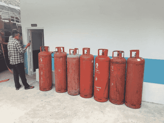 Inspeksi fasilitas gas